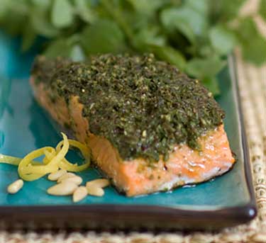 Encrusted-Salmon-with-Olive-Pesto