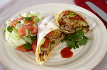 Turkey Chili Burrito