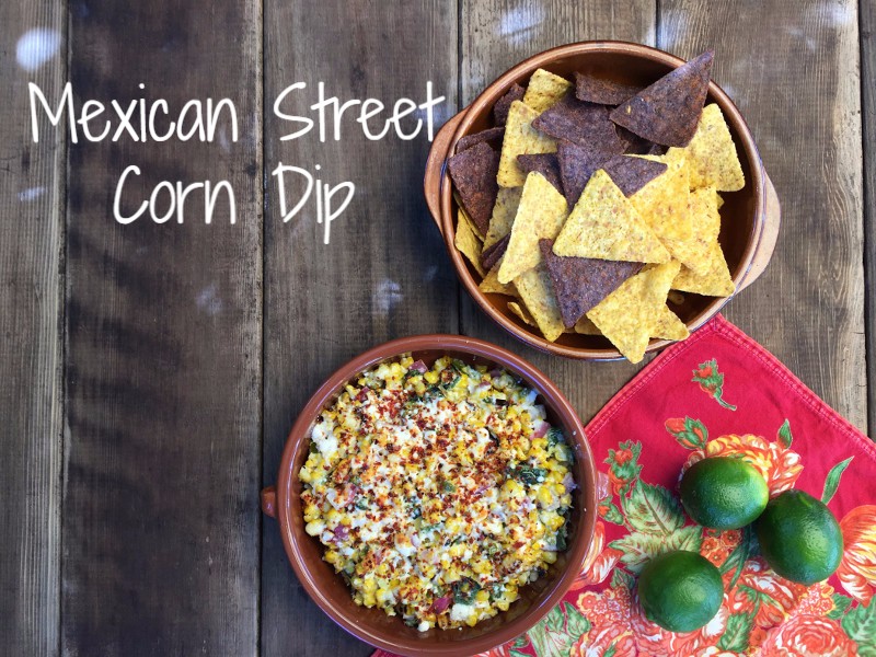 Delicious & Hot Mexican Street Corn Dip In honor of Cinco de Mayo this week, we wanted to introduce a new Southwest/Mexican inspired recipe that is simple to make and darn delicious!  Serve warm with chips along with a fresh margarita and your guests will be chanting “mas mas mas!”