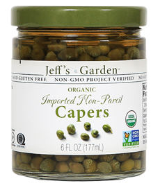 Jeffs Garden Organic Imported Non-Pareil Capers