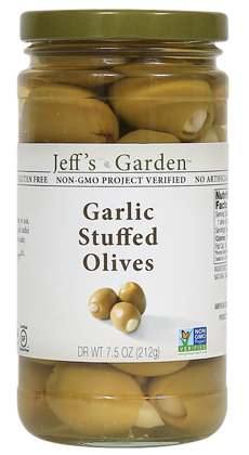 Jeffs Garden Garlic Stuffed Olives