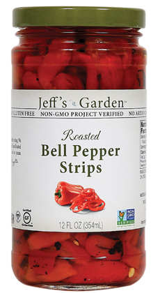 Jeffs Garden Roasted Red Pepper Strips