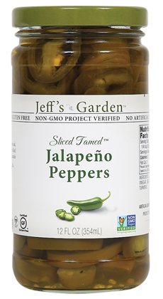 Jeffs Garden Sliced Tamed Jalapeño Peppers
