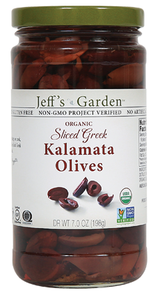 Jeff's Garden Organic Sliced Greek Kalamata Olives